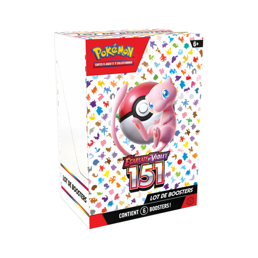 bundle de 6 boosters pokémon ecarlate et violet 151 en français