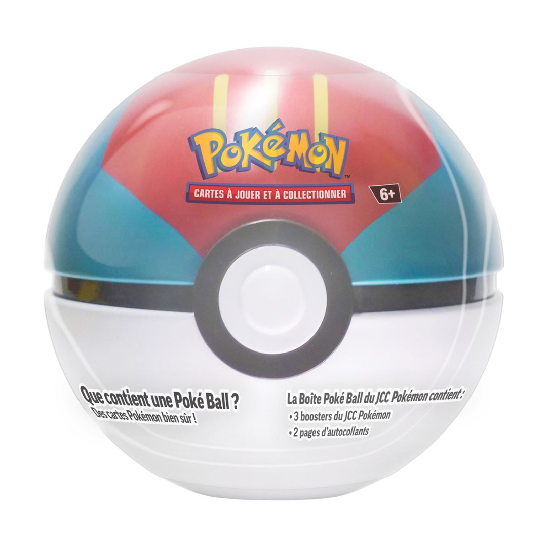 pokemon poke ball avec 3 boosters français