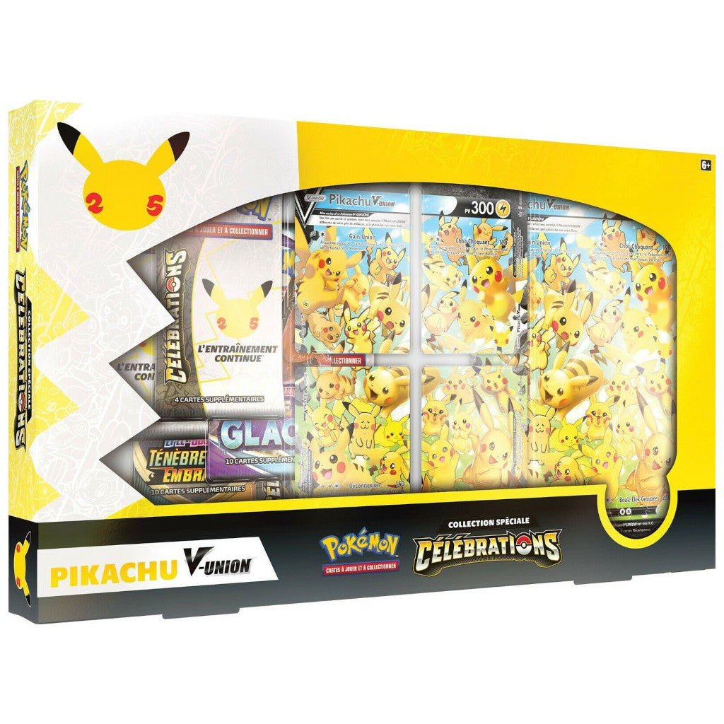 coffret celebrations pokemon pikachu v union