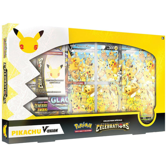 coffret celebrations pokemon pikachu v union