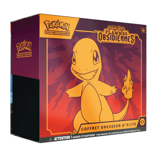 etb coffret dresseur d'elite pokemon salamèche flammes obsidiennes en français EV3